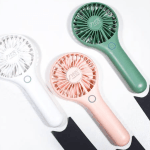 Mini rechargeable handheld makeup fan by MB Cosmetics BZ
