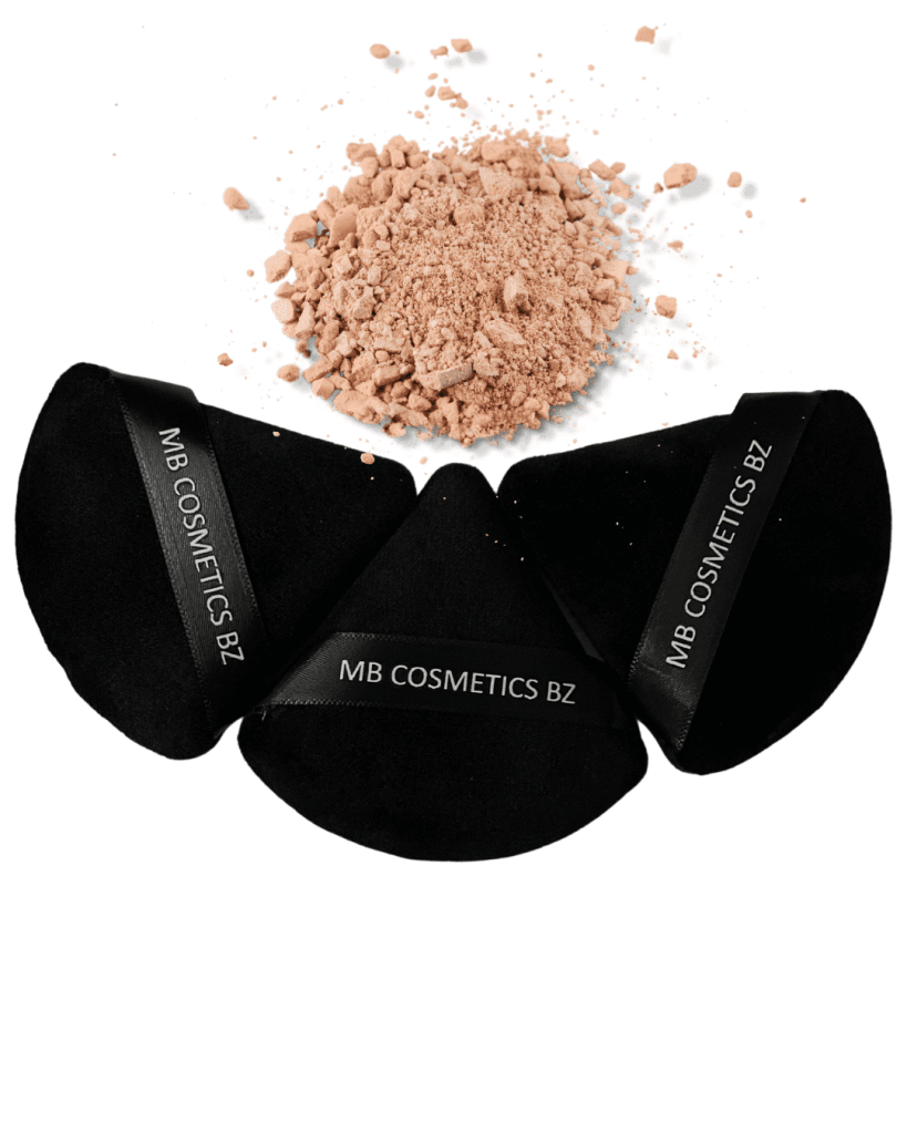 Soft makeup setting powder puffs by MB Cosmetics BZ